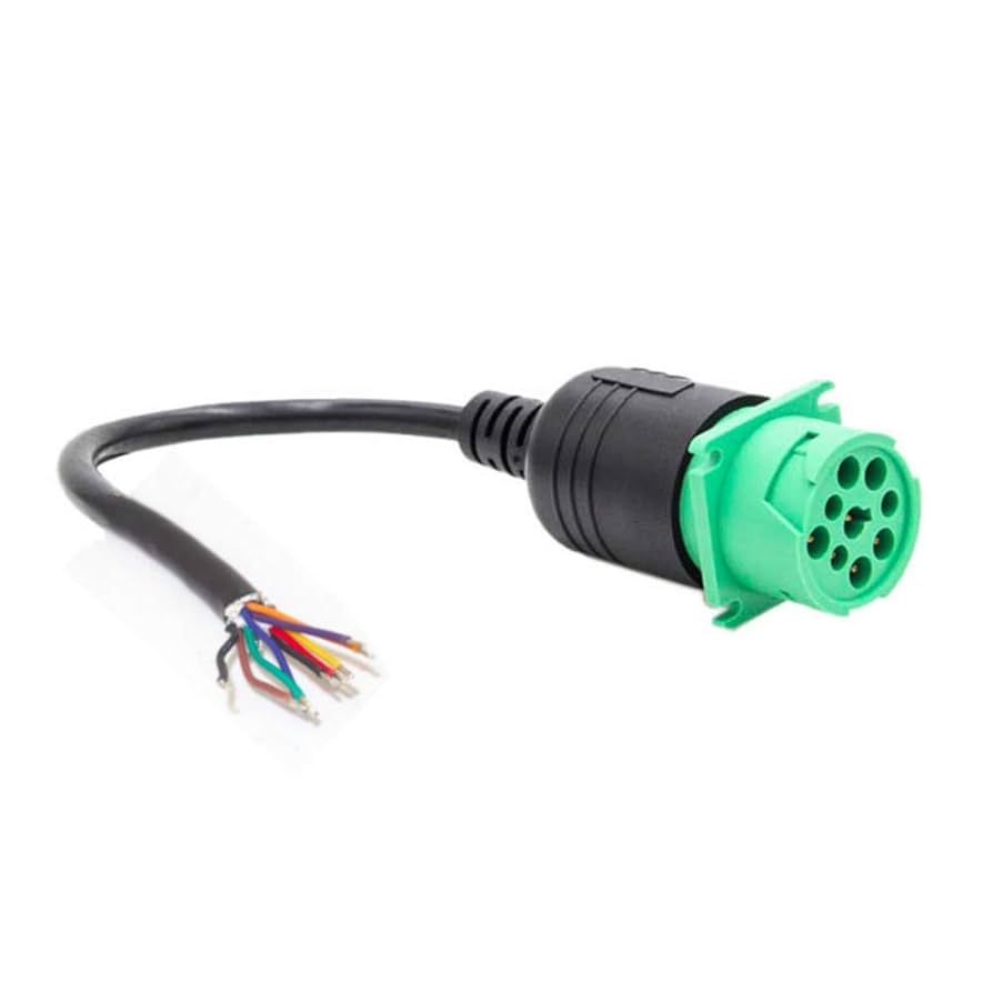 まおうページ Amazon.com: MasTrack Type 2 Green J1939 9pin Male to Open